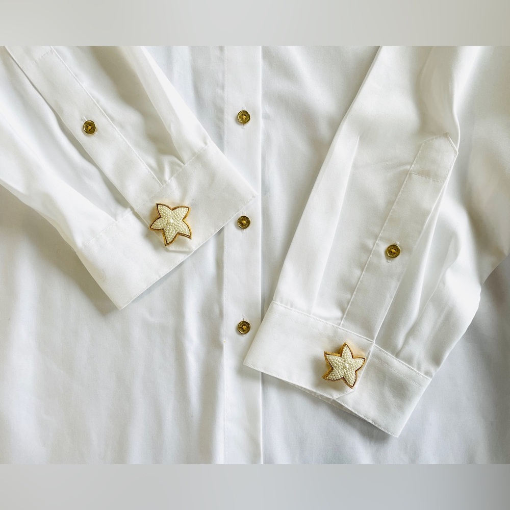 Pair Button Covers | Upcycled Vintage | Handmade - Picture 3 of 5